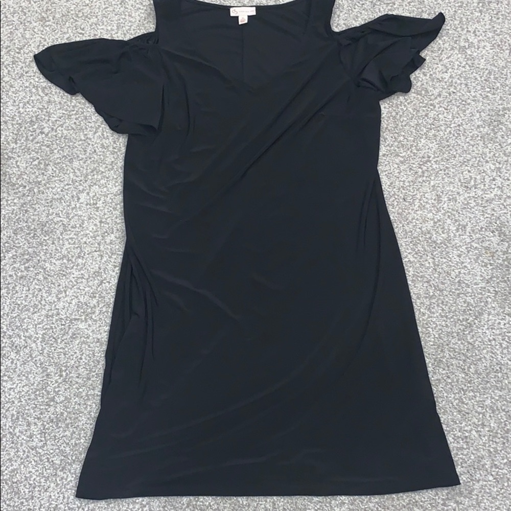 Dress Barn Black Cold Shoulder Dress Xl